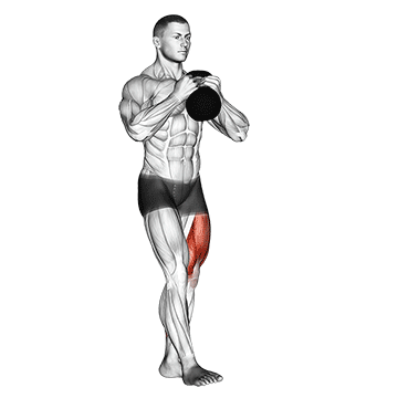 Pistol squat avec kettlebell